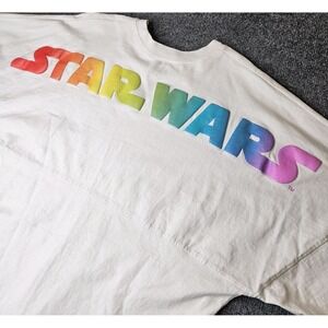 Disney Star Wars Pride Spirit Jersey LGBT Size XL Rainbow Print Disneyland